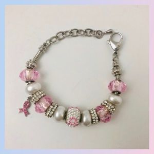 Breast Cancer Survivor Pandora Style Bracelet